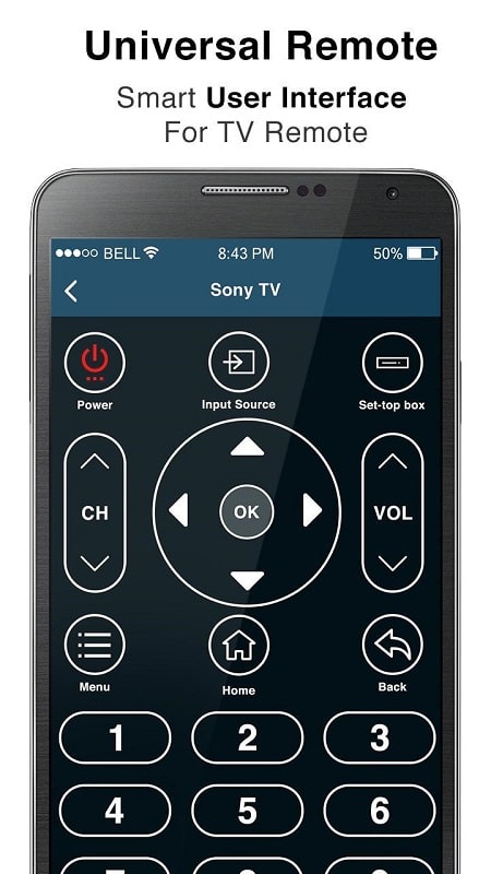 Remote Contol for All TV mod free