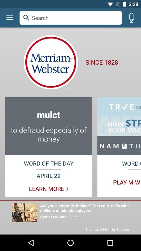 Dictionary Merriam Webster mod