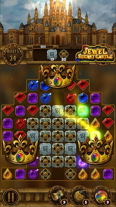 Jewel Secret Castle Match 3 mod android
