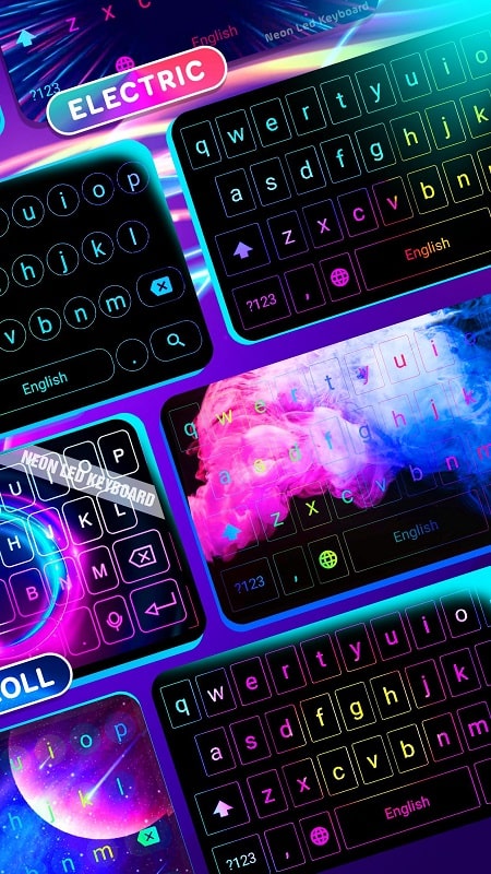 Neon LED Keyboard mod apk