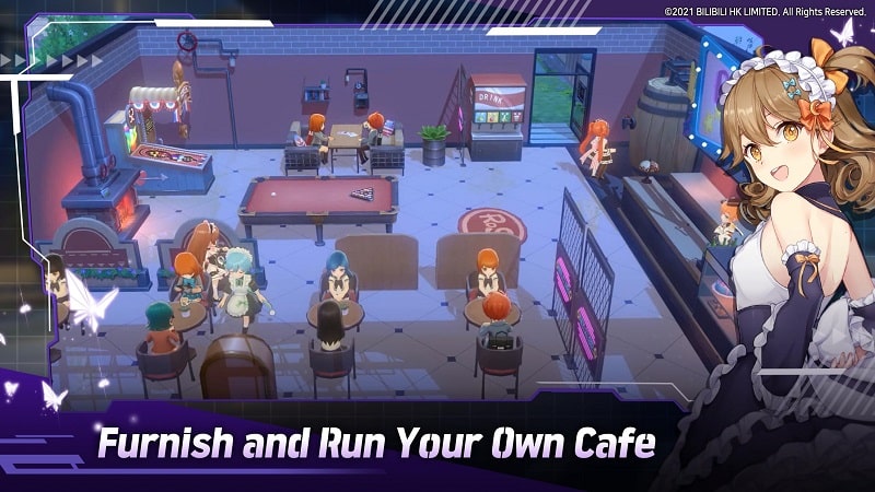 Girl Cafe Gun mod free