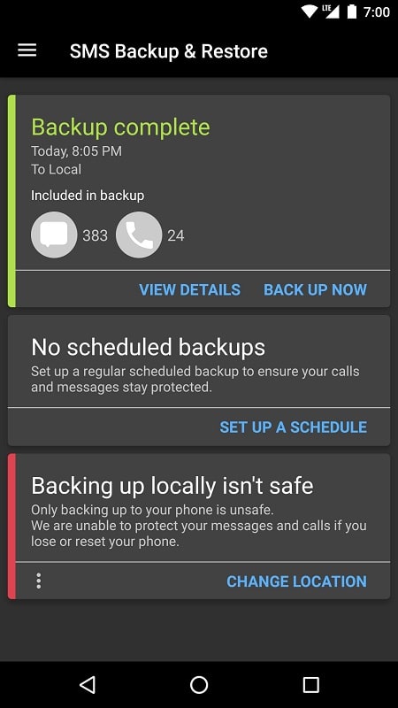 SMS Backup Restore Pro mod free