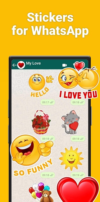 Sticker for WhatsApp emoji mod