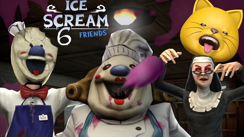 🔥 Download Ice Scream 6 Friends Charlie 1.2.3 [Adfree/Mod Menu] APK MOD.  Addictive horror adventure game with logic game elements 