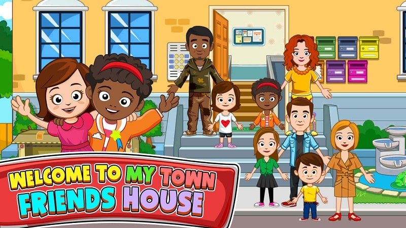 My Town Friends house game mod