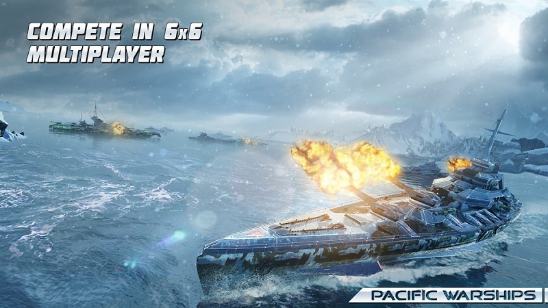 Pacific Warships Naval PvP mod apk
