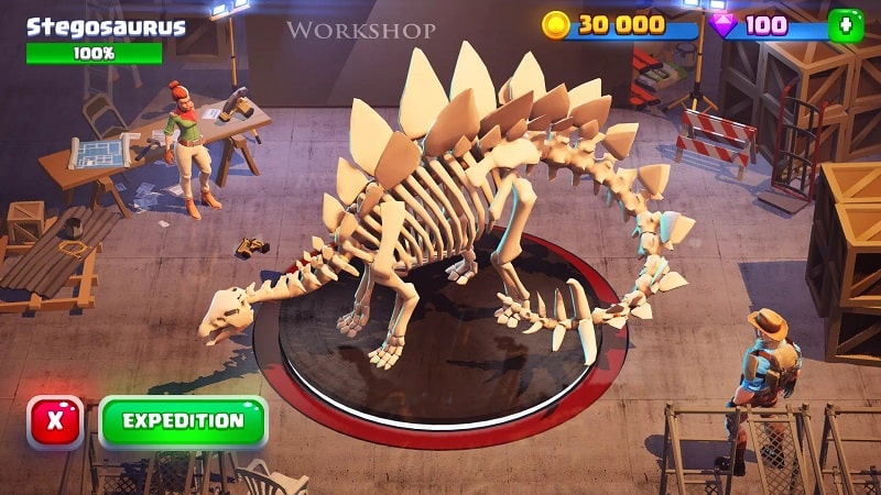 Dinosaur World Ver. 1.2.12 MOD APK, UNLIMITED DIGGING MOVES