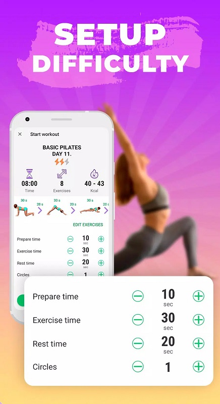 Pilates workout routine mod free