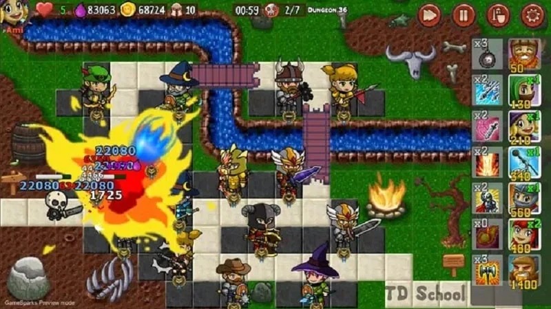 Tower Defense School TD Campaign android