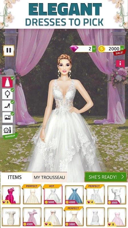 Super Wedding Dress Up Stylist mod free