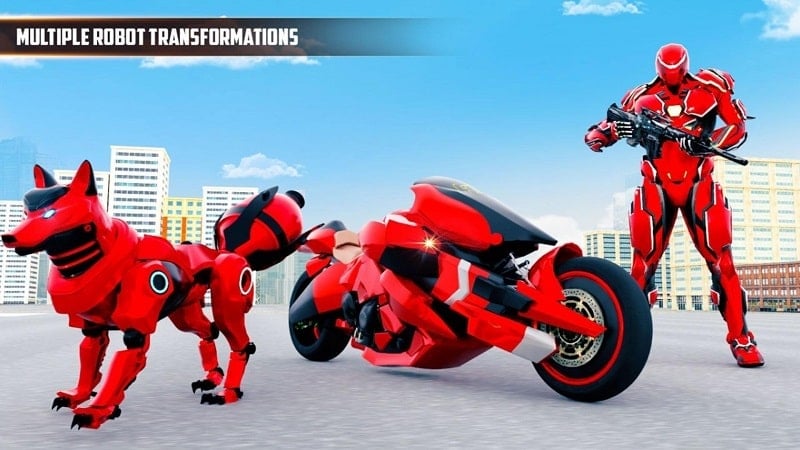 Fox Robot Transform Bike Game android