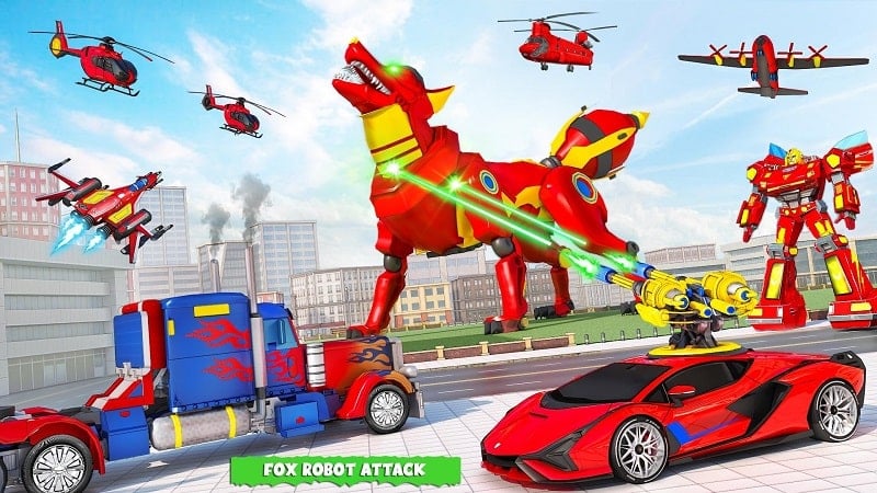 Fox Robot Transform Bike Game apk free