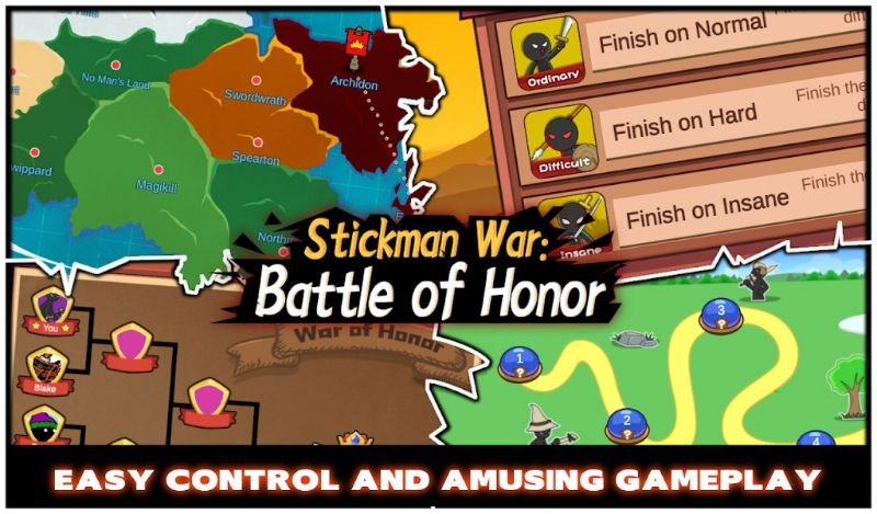 Stickman War Battle of Honor mod apk