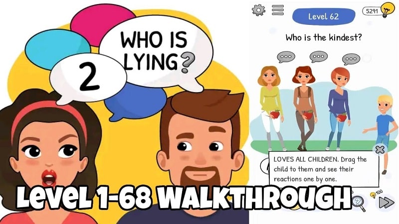 WHO IS? 2 BRAIN PUZZLE & CHATS - Play for Free!