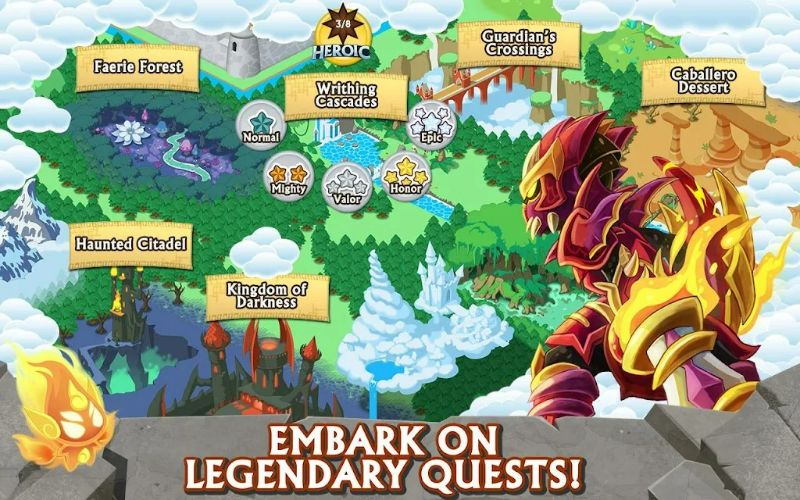 Knights Dragons Action RPG apk free