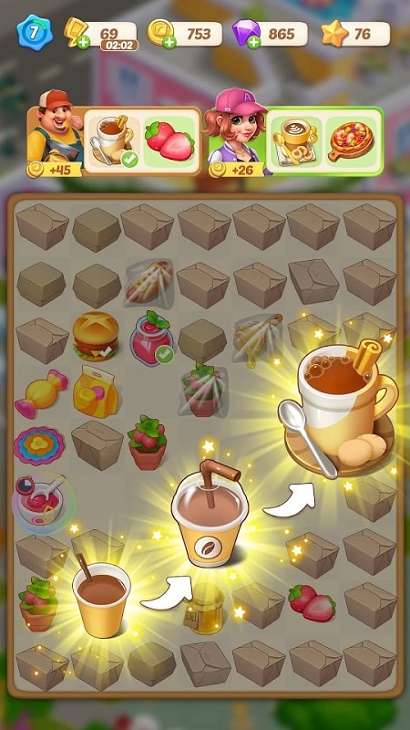 Happy Merge Cafe mod android