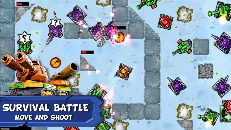 Tank Battles 2D android