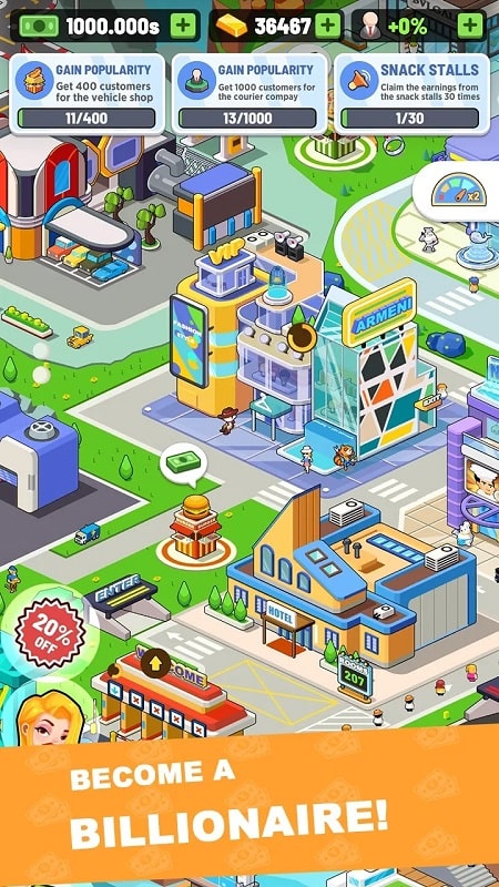 Idle City Tycoon Build Game mod