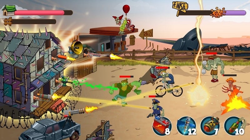 Base defense versus Zombies mod apk