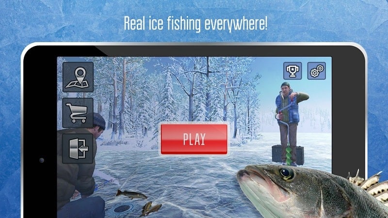 Ice fishing simulator mod free