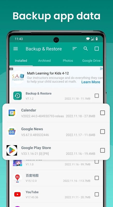 Backup and Restore APP SMS mod apk 