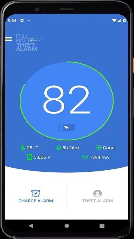 Full Battery Theft Alarm mod 
