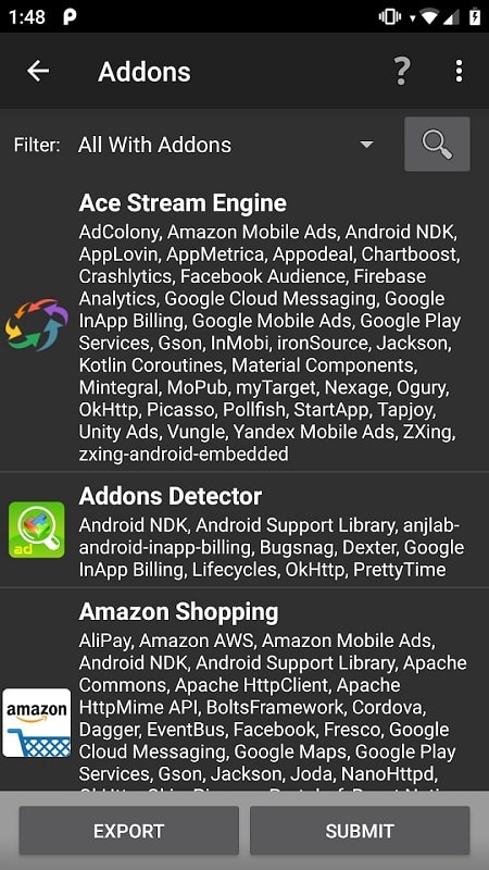 Addons Detector mod apk 