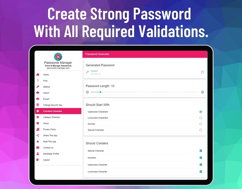 Passwords Manager Pro mod apk 