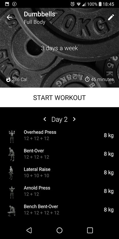 Dumbbell Home Workout mod 
