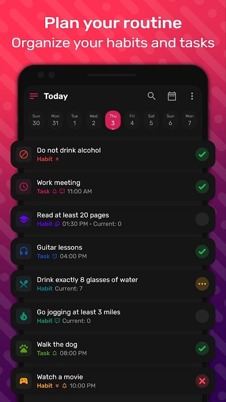 HabitNow Daily Routine Planner mod 