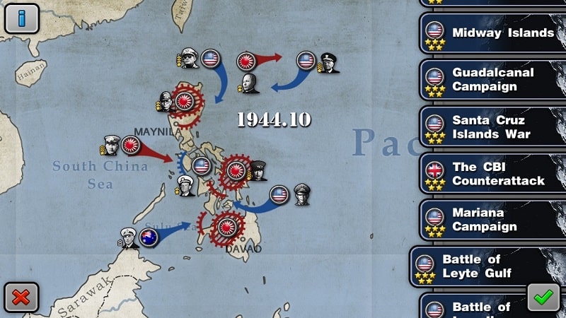 Glory of Generals Pacific mod android