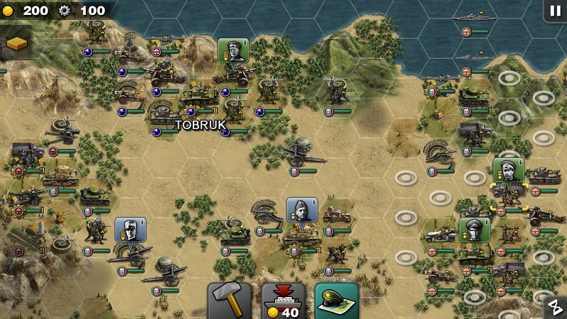 Glory of Generals mod android