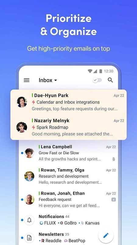 Spark Mail mod android 