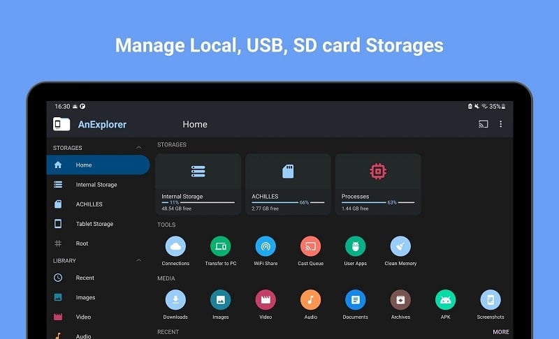 File Manager TV USB OTG Cloud mod 