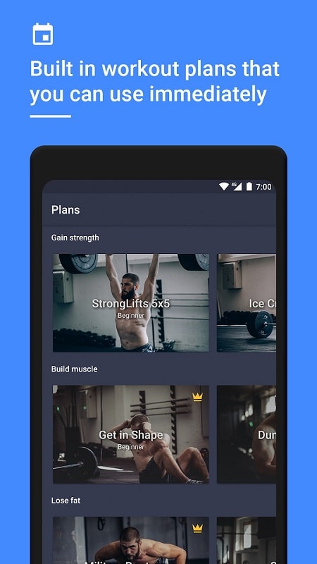 Gym Workout Planner Tracker mod android