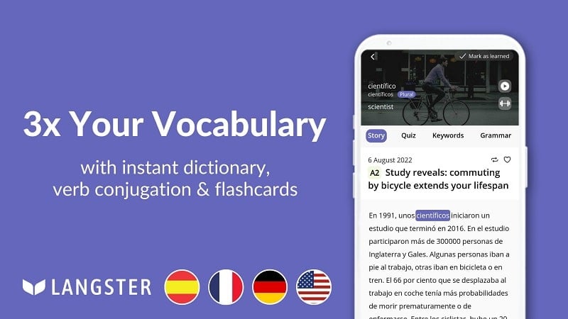 Learn Languages with Langster mod apk