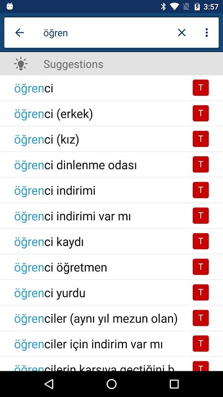 Turkish English Dictionary Ing mod android free 