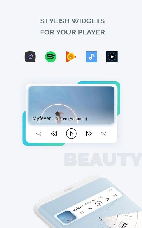 Audio Widget pack mod 