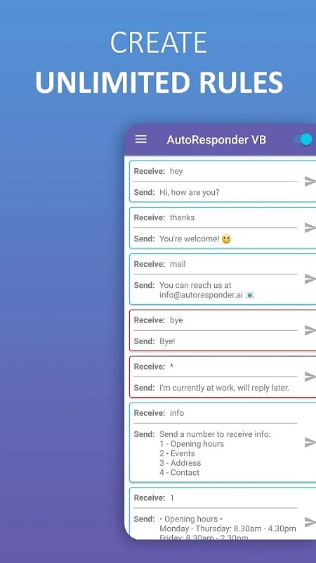 AutoResponder for VB mod android 