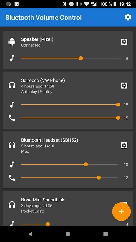 Bluetooth Volume Manager mod 