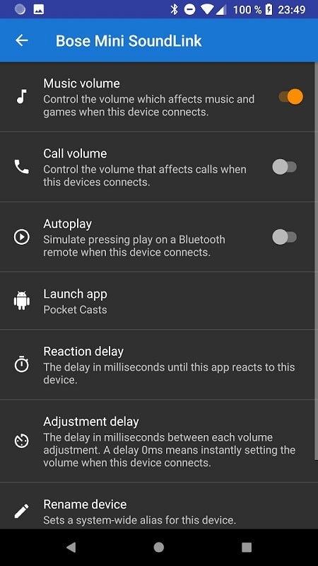 Bluetooth Volume Manager mod apk 