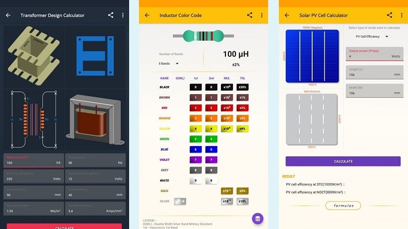 ElectroCalc mod 