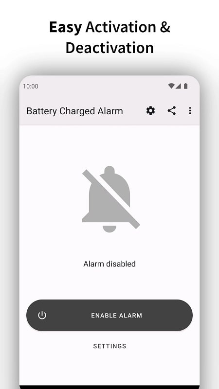 Full Battery Charge Alarm mod 