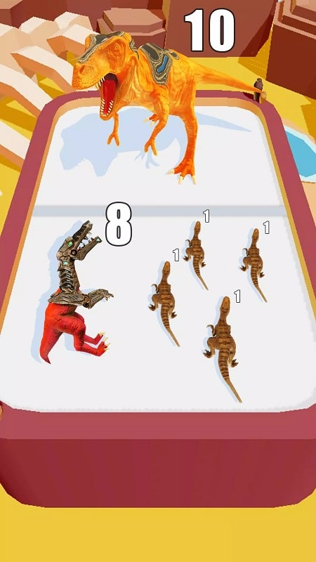 Merge Battle 3D Dinosaur Game mod apk