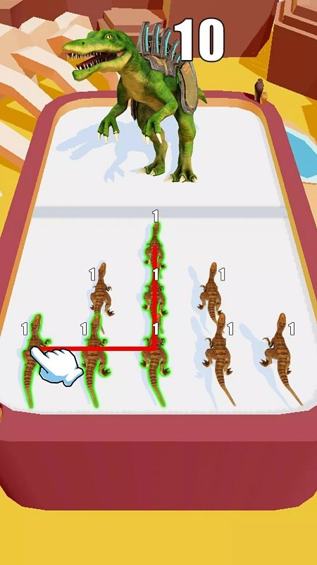 Merge Battle 3D Dinosaur Game mod