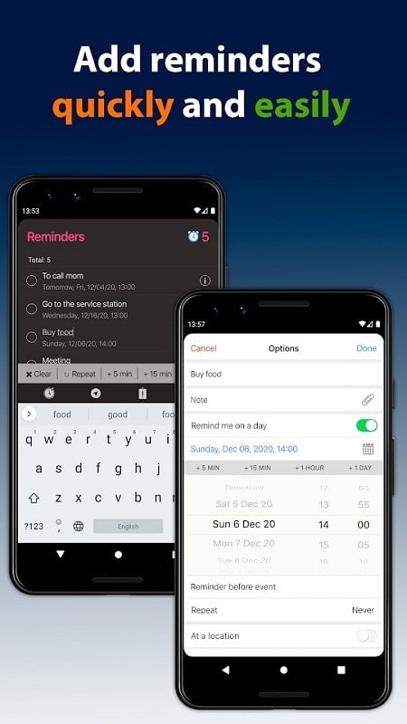 Reminders mod apk