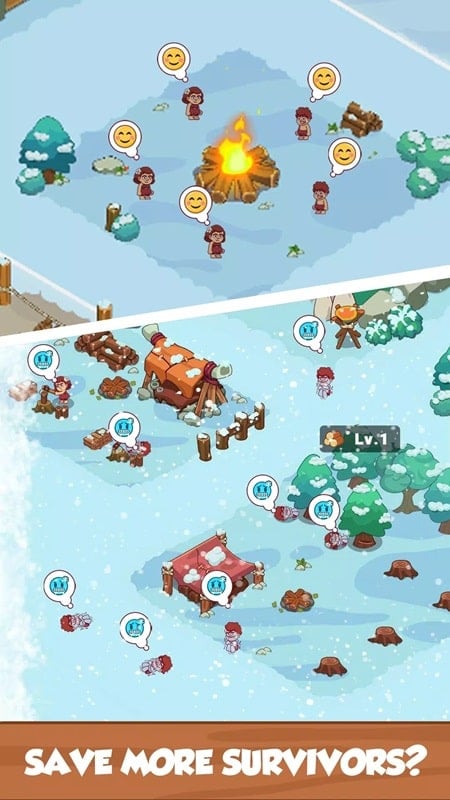 Hack Icy Village MOD APK (Vô hạn tiền/Tài nguyên) 2.3.0 mới nhất 2024 Icy-Village-mod-apk