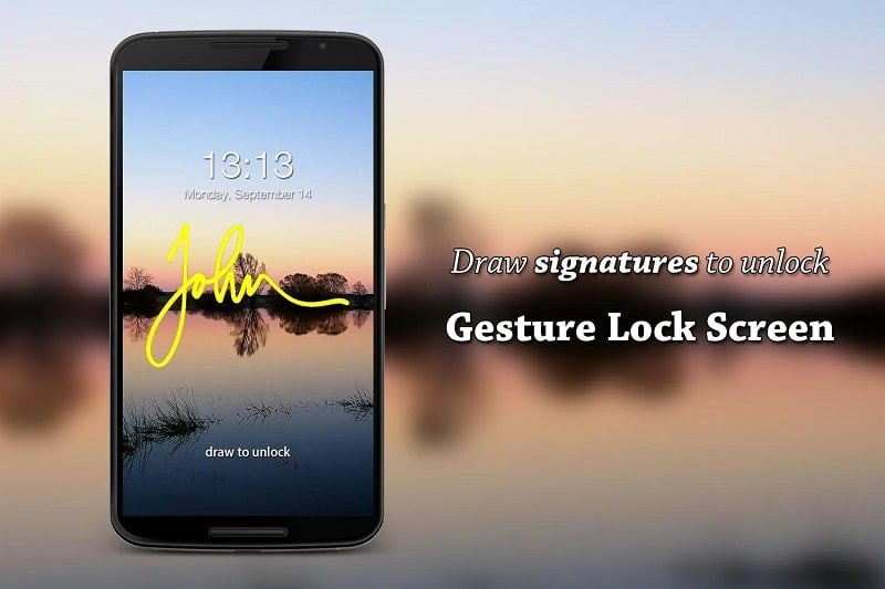 Gesture Lock Screen mod android 