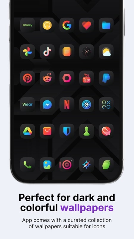 Athena Dark Icon Pack mod apk