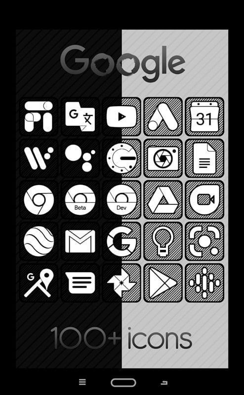 Raya Black Icon Pack mod free